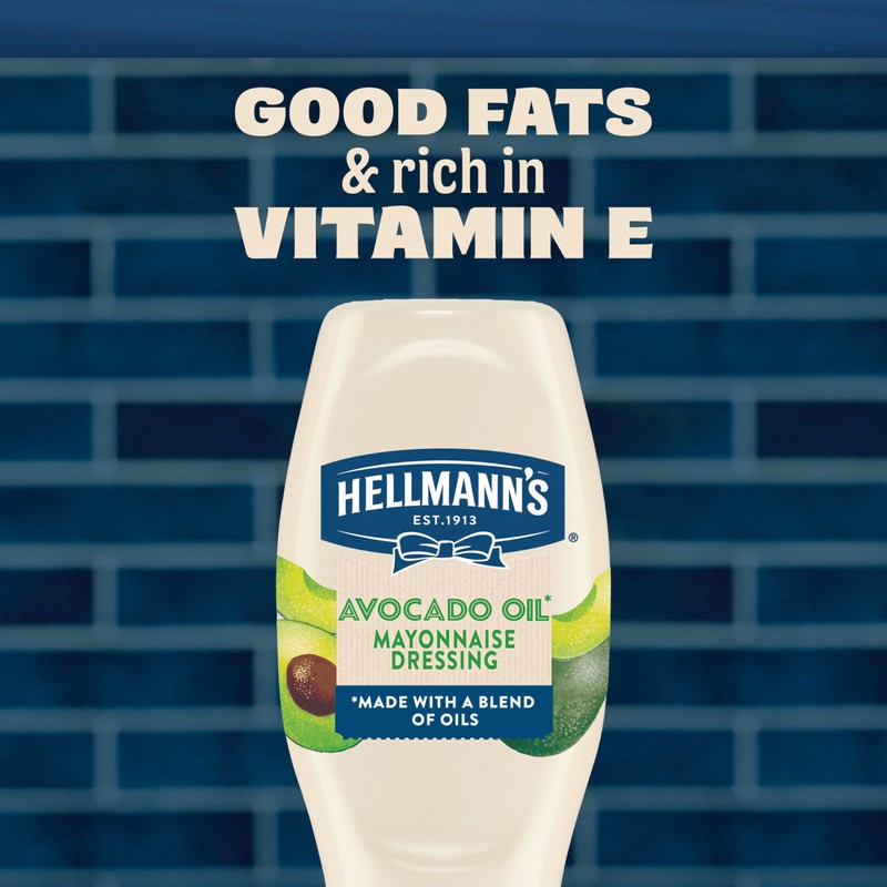 Hellmann's Mayonnaise Dressing Avocado Oil Quality Ingredients with Good Fats,