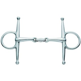 Sprinklers 4190611556 French Full Cheek Snaffle, Stainless Steel 56