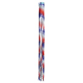 In the Breeze 9066 — Patriotic 51" Mylar Windsock — Colorful, Sparkling Red, White & Blue Decor for Yards, Gardens