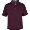 B-Core S/S 1/4 Zip Maroon/Graphite X-Large