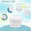 10 Pack White Plastic Bucket with Handle and Lid Food