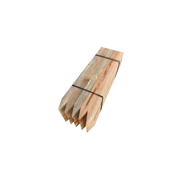 BITS AND BOBS FOR YOU 24x Wooden pegs/stakes, site edging stakes,450mm long treated and pointed