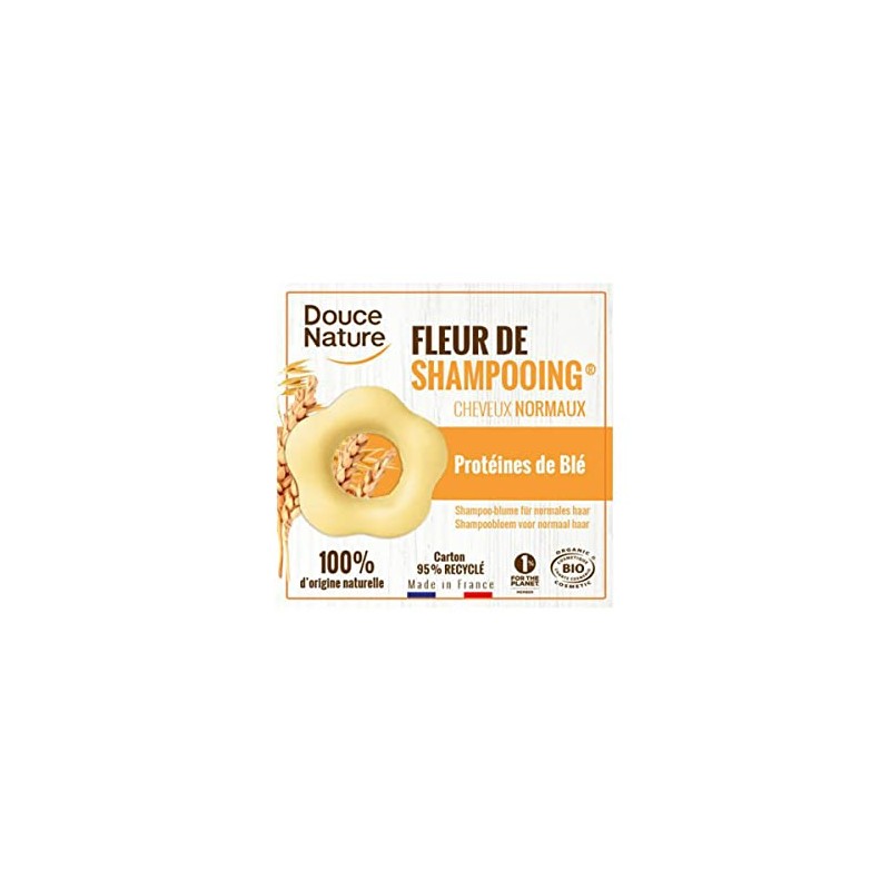 Douce Nature Bio Shampoo Blume für normales Haar, ohne Sulfate,