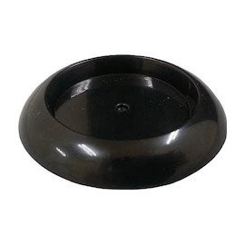 TRUSCO(トラスコ) 受け皿 ゴム付 60MM 黒 TUR600BK