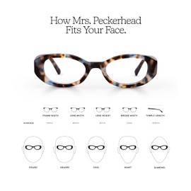 eyebobs Mrs. Peckerhead | Premium Reading Glasses for Men and Women | Oval Frame for Average Faces | Tortoise, 2.00