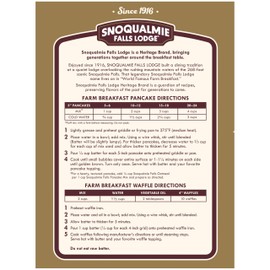 Snoqualmie Falls Lodge Old Fashioned Pancake & Waffle Mix, 24 OZ (Pack of 1)