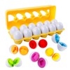 HVDHYY Children’s Toy Eggs, Easter Eggs, 2-In-1 Colour and Shape