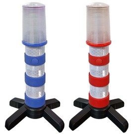 Electriduct Road Emergency Beacon LED Flare KIT with Storage Case - Red & Blue | 2 Kits