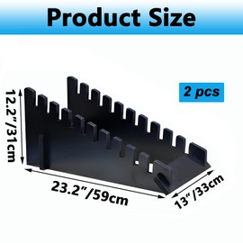 Jeracino 2 Pcs Tile Sample Rack, 10-Tier Holder Display, Standing Slotted Flooring Show Shelf in Exhibition Halls and Vendor Booth Items