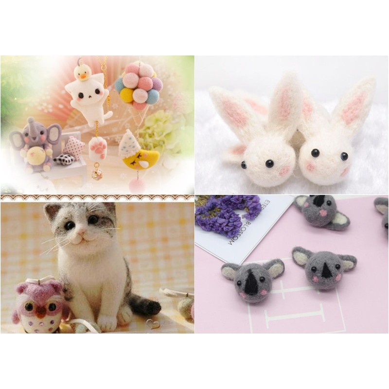 MoMo Wool Felt 36 Color Set, Handicraft, DIY Material (b.