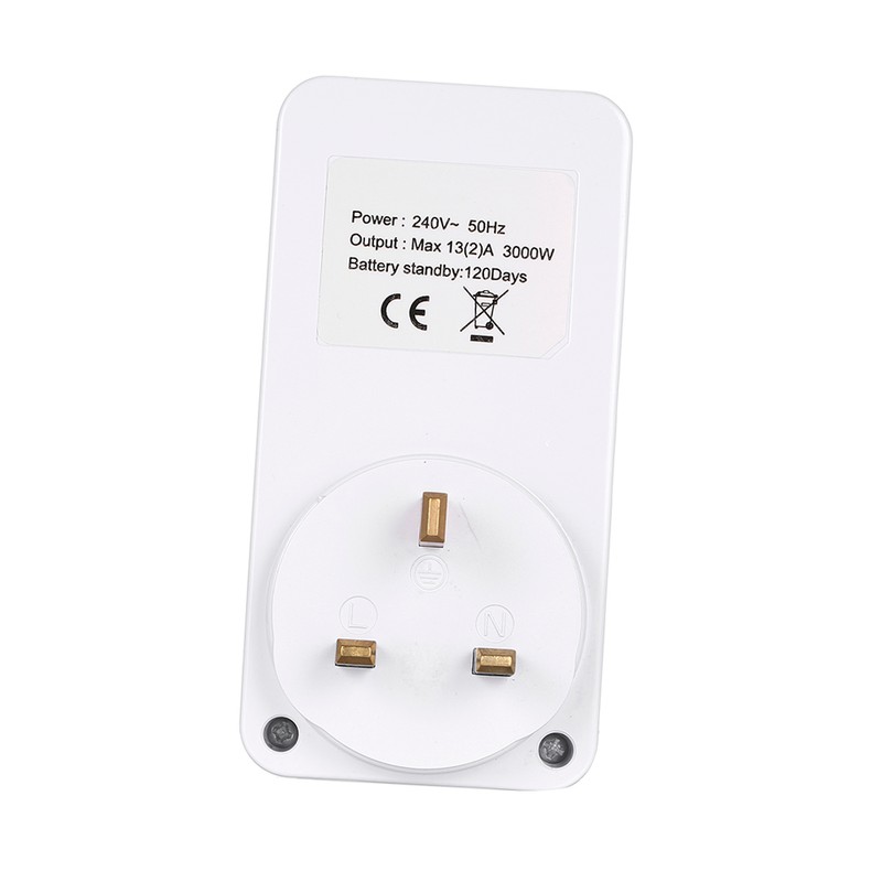 Digital Timer Switch Socket LCD Display Plug-in Programmable Time Switch