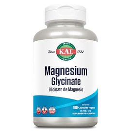 KAL Glicinato de Magnesio Magnesium Glycinate con BioPerine 160 Cápsulas