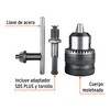 Truper BRO-1/2S Broquero con llave 1/2" con adaptador SDS Plus