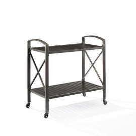 Crosley Kaplan Outdoor Metal Bar Cart