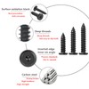 Qrity Pack of 20 Self Tapping Screws M6 x 45