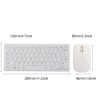 2.4G Wireless Keyboard Mouse Set with Keypad Protector USB Receiver