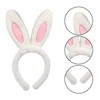 BORFUE 2Pcs Bunny Headband Rabbit Plush Ears Headband Rabbit Ears
