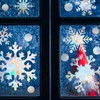 VioraWhite 76 Pcs Extra Large Christmas Snowflake Window Clings 9.8