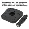 Fishfinder Mount Adjustable Rotation Universal Sounder Mount for Marine Electronics