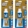 Liquid Nails LN-207 Silicone Sealant, 2.5 oz, Carded, Clear, Paste 2 Pack
