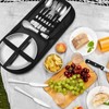 penobon Camping Crockery Set for 2 People, 10 Pieces Portable