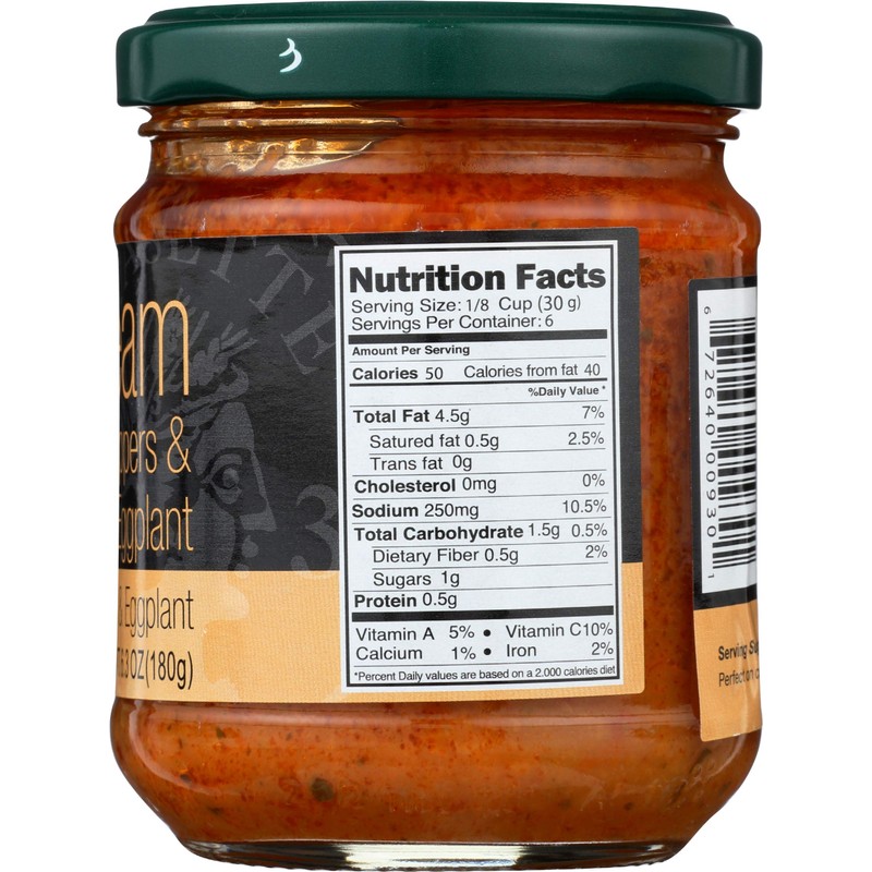 TRENTASETTE 37 Red Pepper & Eggplant Pate, 6.3 OZ