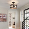 Galtlap Semi Flush Mount Ceiling Light, 3-Lights Modern Farmhouse Ceiling