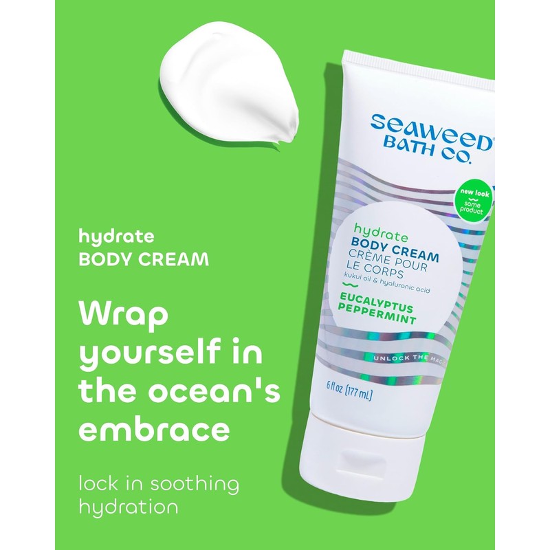 The Seaweed Bath Co. Body Cream, Eucalyptus & Peppermint