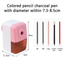 QIRUIRED Pencil Sharpeners Manual Sharpener Desktop Colored Pencil Sharpener Handheld Children Kids Gift School Stationery Office Students Supplies (Red)