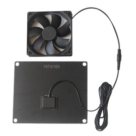 Solar Fan for Chicken Coop,30W Solar Shed Fan | Weatherproof Wall-Mounted Cooling Odor Removal Solution for Dog Kennel, RV, Livestock Barn, Bathroom