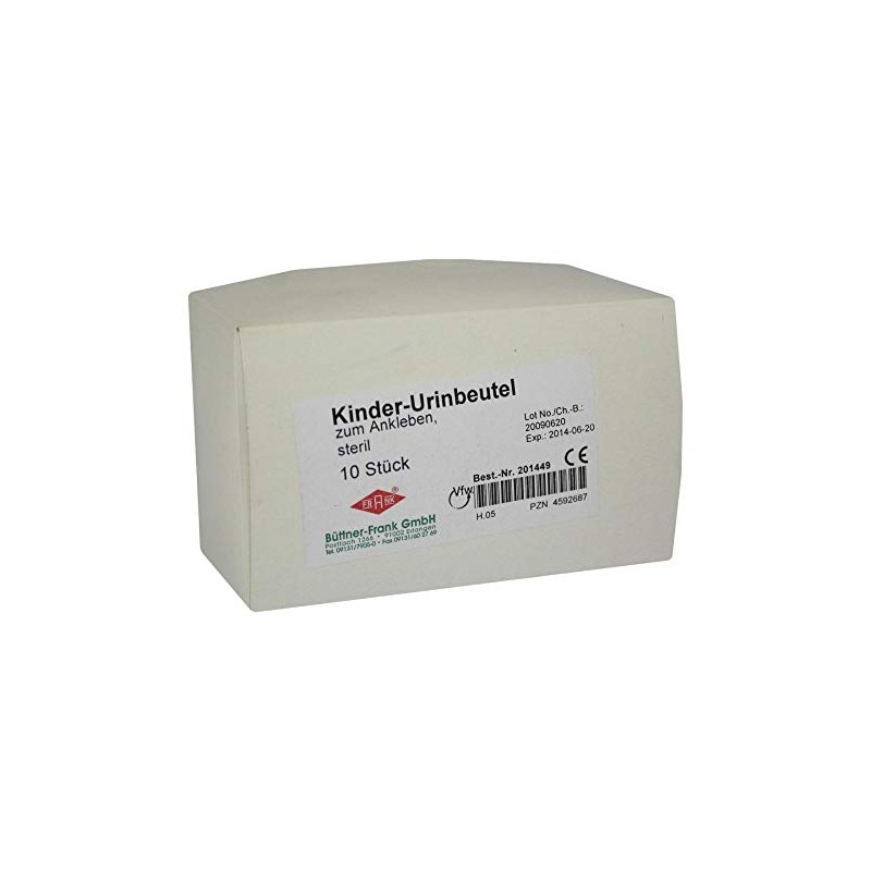 Urine Storage Bag for Children Sterile 100 ml Pack of