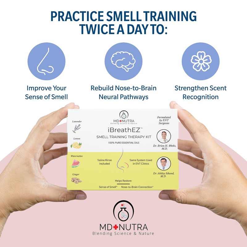 MD+Nutra – iBreathEZ Smell Training Kit – Surgeon-Created Formula –