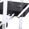 SEGAWE 4 Step Ladder Folding Steel Ladder with Non-Slip Wide