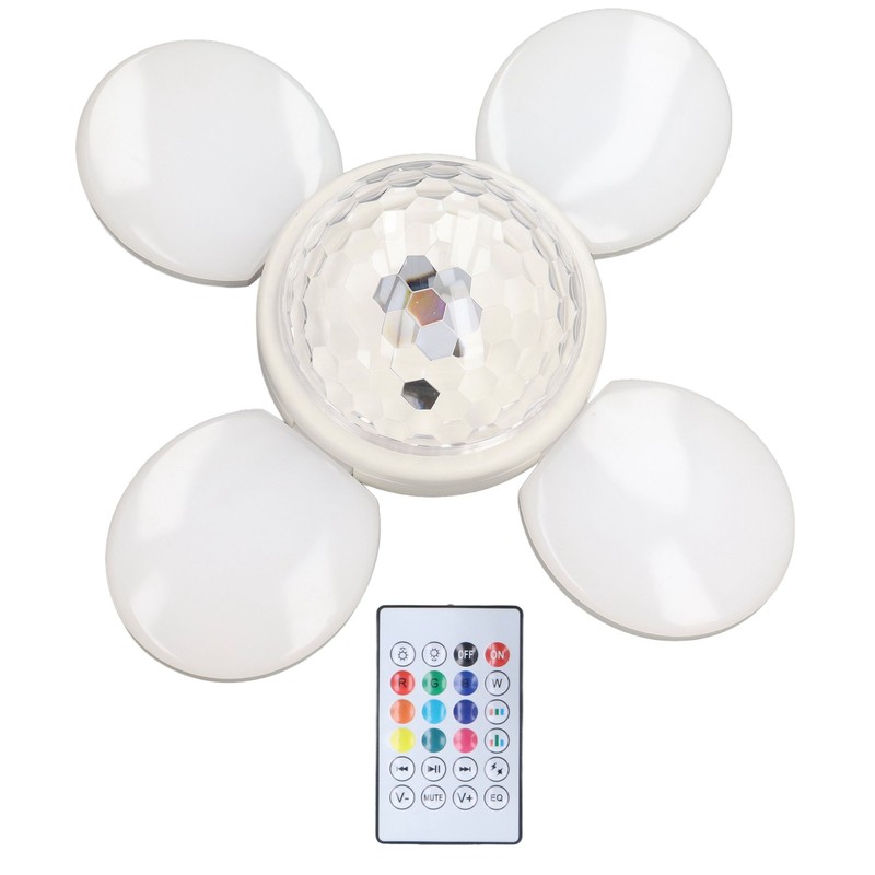 LED Bluetooth Light 48W 85‑265V E27 Ceiling Lamp RGBW Remote