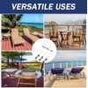 4Pcs Deck or Dock Anchors for Gap Between Boards,Stainless Steel