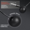 Cordless/corded jump rope with counter, adjustable digital count and rope