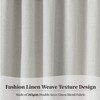 KangBang Blackout Linen Curtains 72 Inch Length 2 Panels- Back