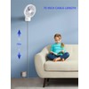 Airbition 8” Small Wall Mount Fan with Remote Control, 90°Oscillating,