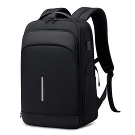 Fenree.geer Business Backpack for Men, 15.6 Inch Laptop Backpack with USB Port, Water Resistant Travel Carry on Flight Approved Computer Backpack, Black Mens Laptop Bag for Work/College