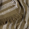 Hoem Jour Woven Fringed Throw, Olive, 130 x 180cm