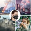 Altatac Disposable Face Masks Black 3 Ply Earloop Protective Breathable