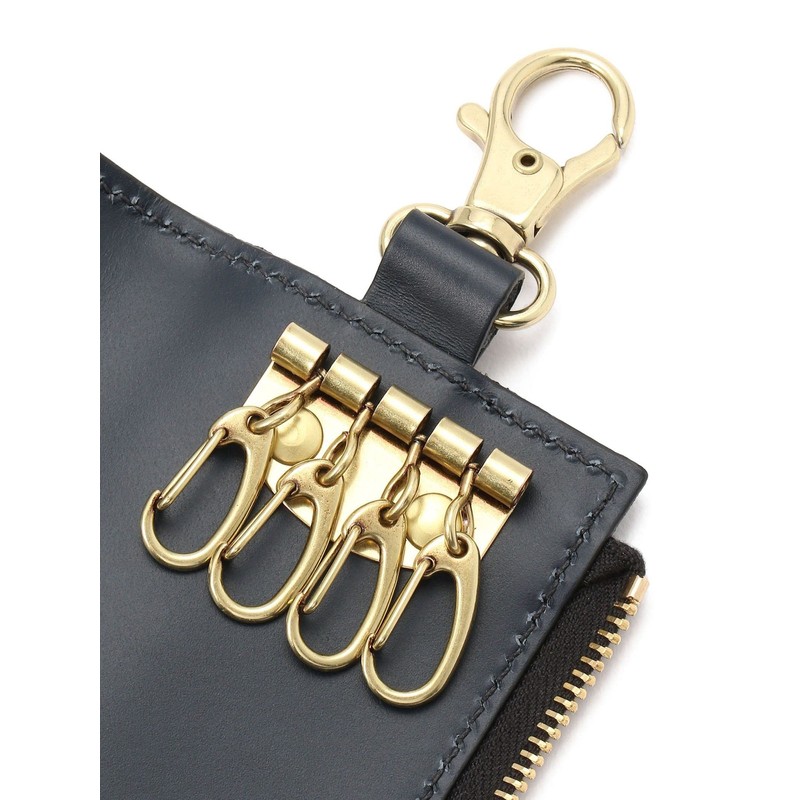 IL BISONTE Key Case, Leather, Genuine Leather, Cowhide Leather, Women's,