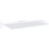 vidaXL White High-Gloss Bookshelf Boards, Replacement Engineered Wood Panels, 31.5"x15.7"x0.6",