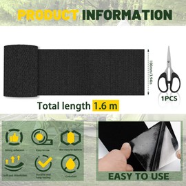 KXVXXV Zelt Reparaturset, Markisenstoff Wasserdicht Reparaturset 10cm*1.6m Gewebe-Reparaturband für lkw Plane, Schlauchboot, Segeltuch, Markise, Flicken für Möbel, Daunenjacke