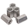 5Pcs Hex Coupling Nut Set Connector 304 Stainless Steel Industrial