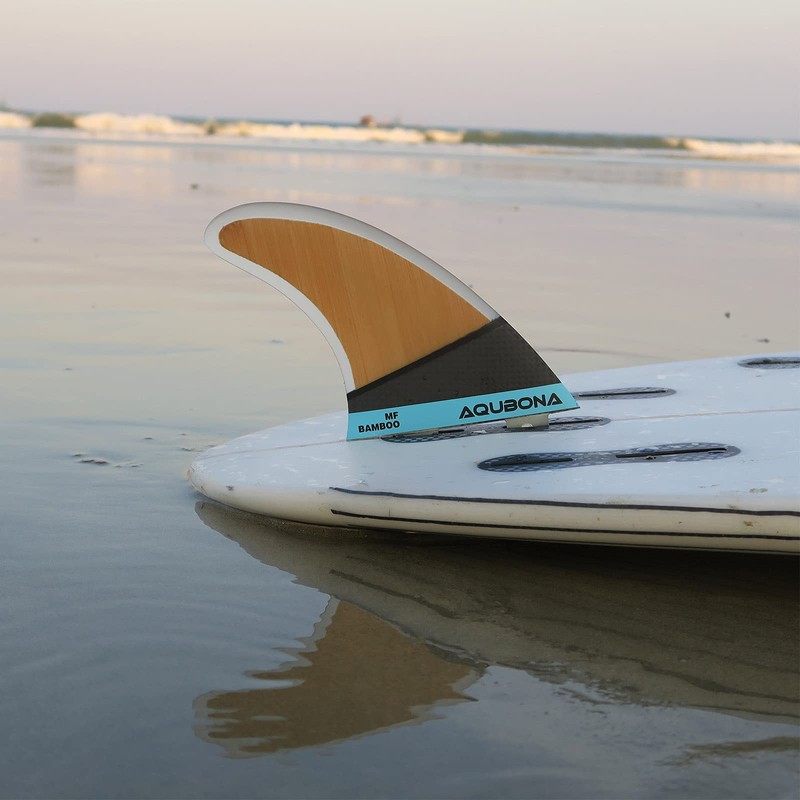 Surfboard Double Tab Fin Compatible, Set of 3, Medium Size,