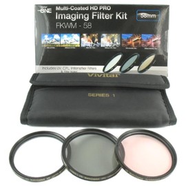 Vivitar Series 1 Multi-Coated HD PRO Imaging Filter Set (58mm UV/CPL/Intensifier)
