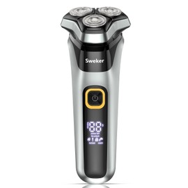Cordless Electric Razor for Men, 3D Floating Head Rotary Shaver