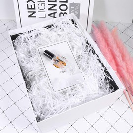 5 Packs Cut Paper Shredded Paper Shred Filler Paper Filament Box Filling Paper Shredded Tissue Paper Stuffer for Wrapping and Basket Filling (White)