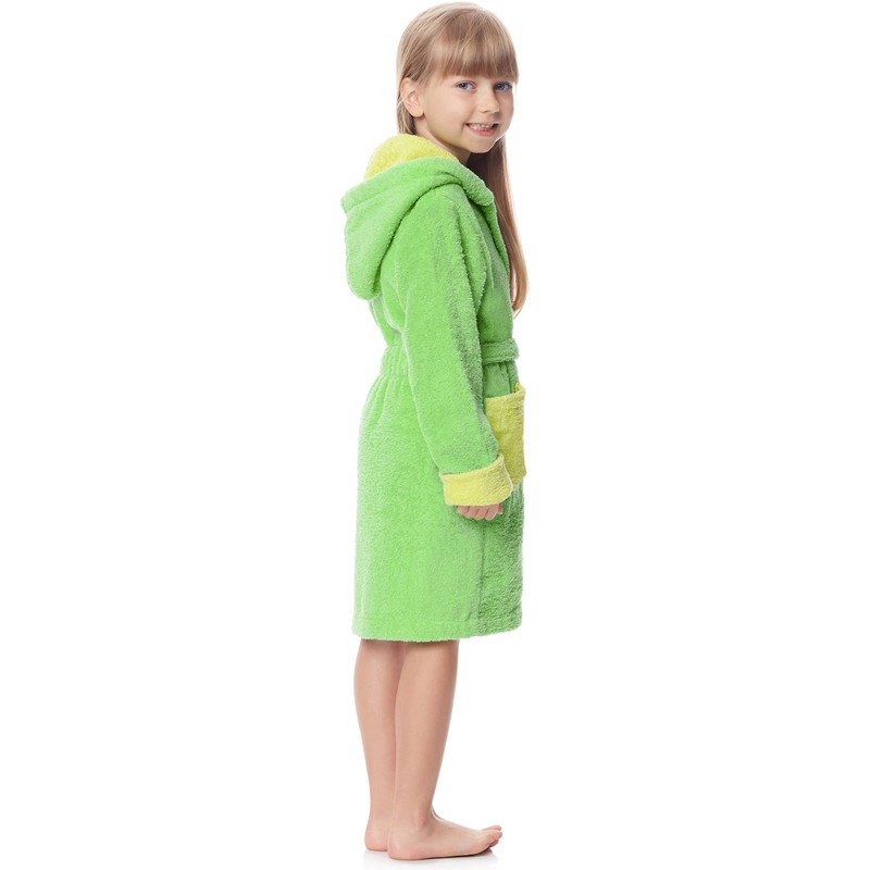 Ladeheid Children’s 100% Cotton Terry Towelling Bathrobe, LA40-103 - 110-116